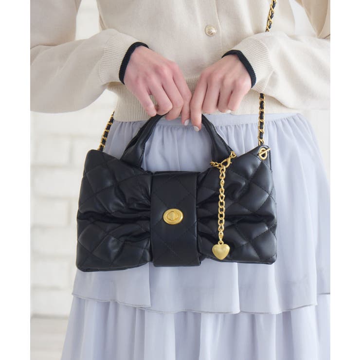 キルトリボンショルダーバッグ | RETRO GIRL | 詳細画像19 