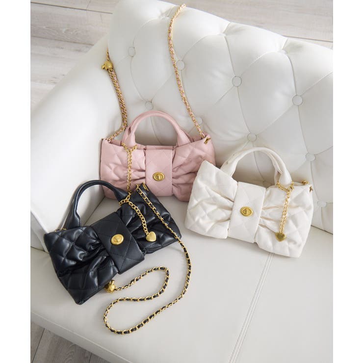 キルトリボンショルダーバッグ | RETRO GIRL | 詳細画像2 