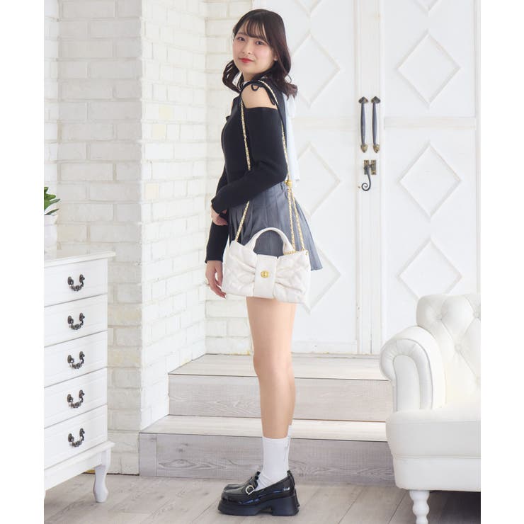 キルトリボンショルダーバッグ | RETRO GIRL | 詳細画像6 