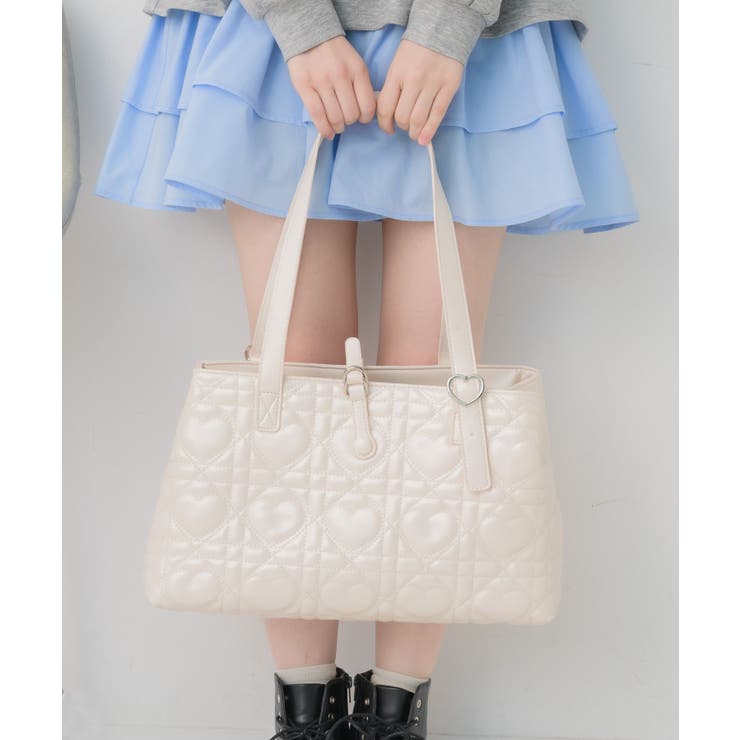 PNK0 | ハートキルトキャリーオンバッグ | RETRO GIRL