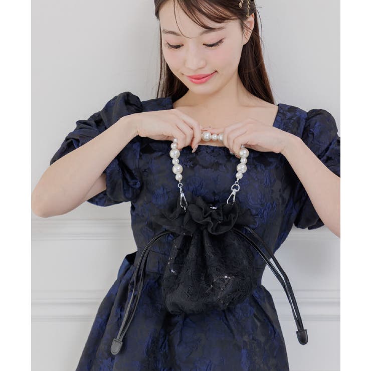 チュール巾着バッグ | RETRO GIRL | 詳細画像10 