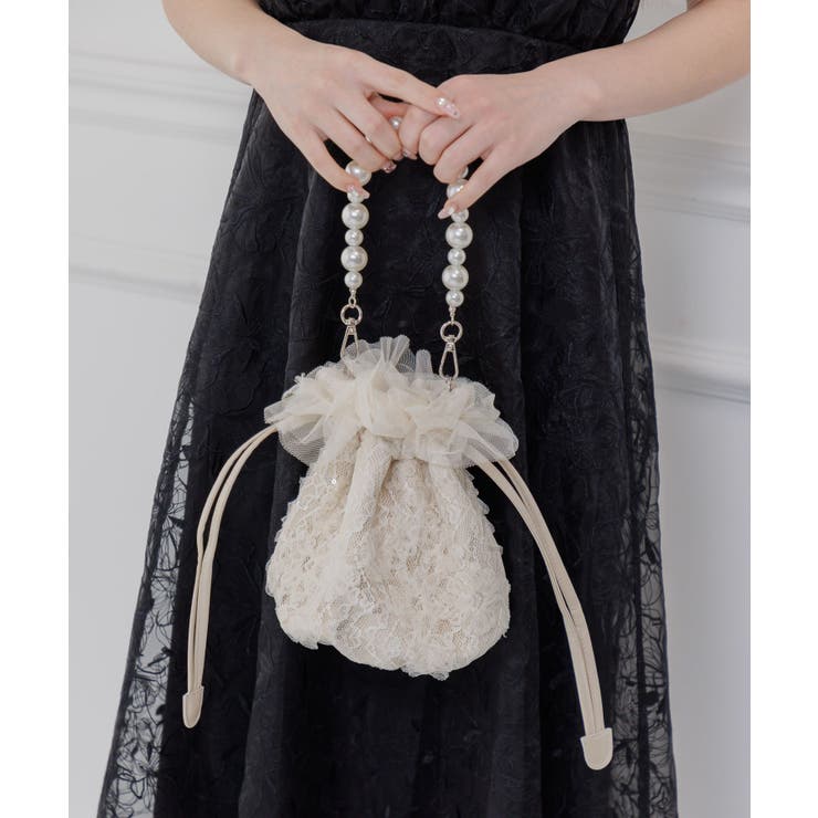 チュール巾着バッグ | RETRO GIRL | 詳細画像4 