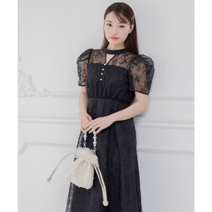 チュール巾着バッグ | RETRO GIRL | 詳細画像7 