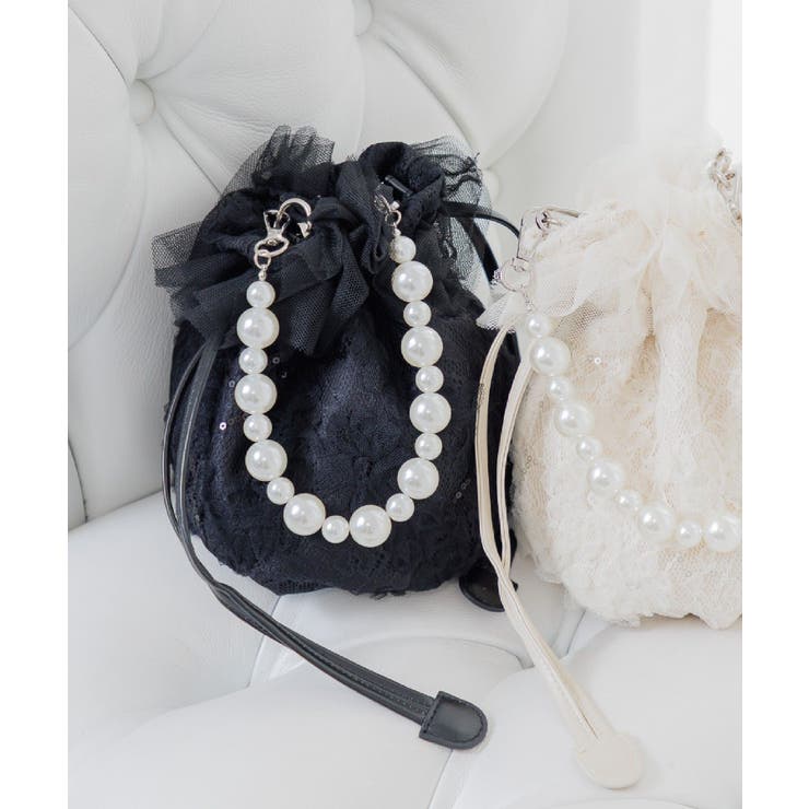 BLK1 | チュール巾着バッグ | RETRO GIRL