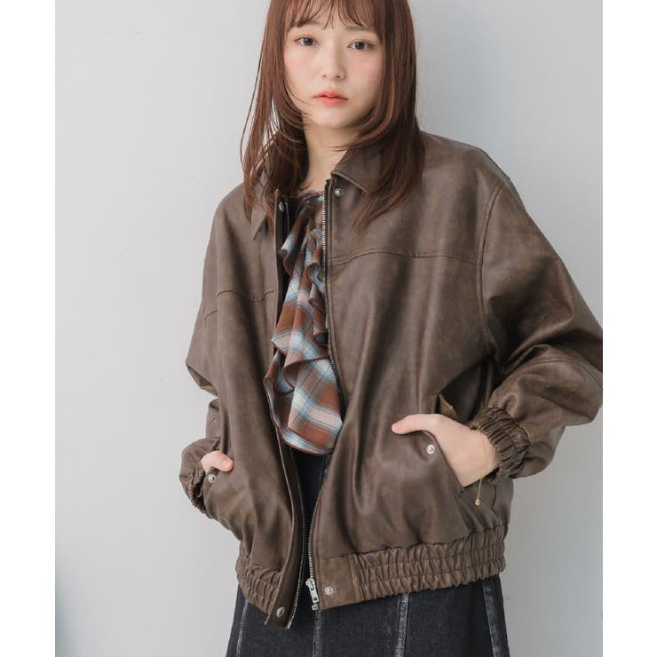 BRN0 | 2wayFレザーBZ | RETRO GIRL