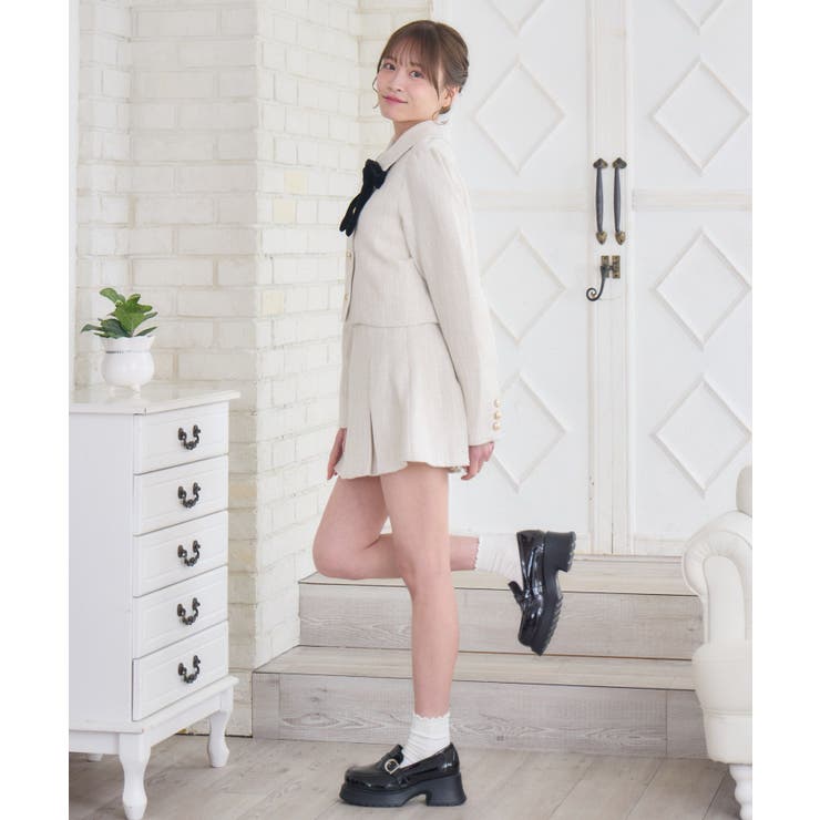 【セットアップ対応】BIGリボンツイードJK | RETRO GIRL | 詳細画像12 