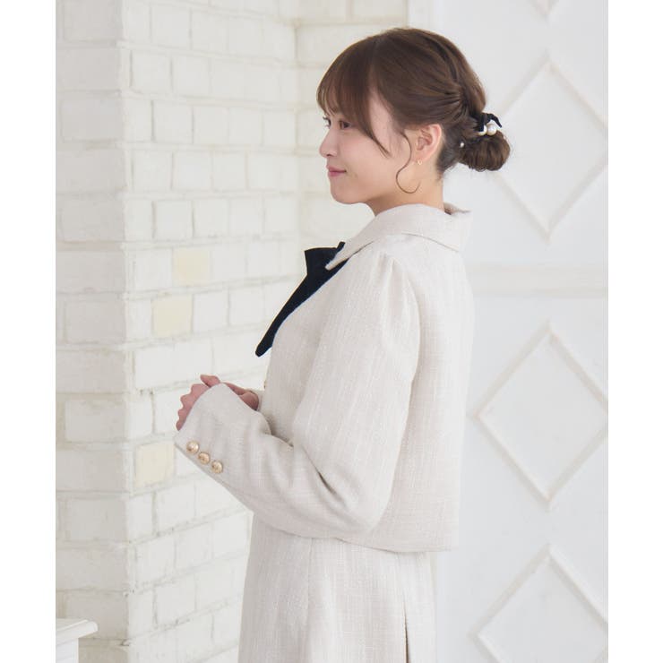 【セットアップ対応】BIGリボンツイードJK | RETRO GIRL | 詳細画像16 