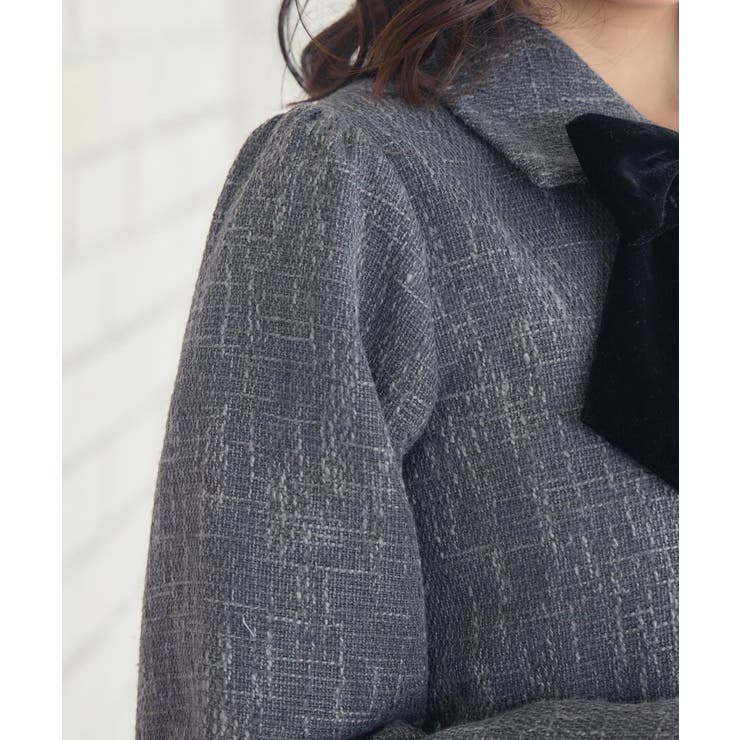 【セットアップ対応】BIGリボンツイードJK | RETRO GIRL | 詳細画像21 