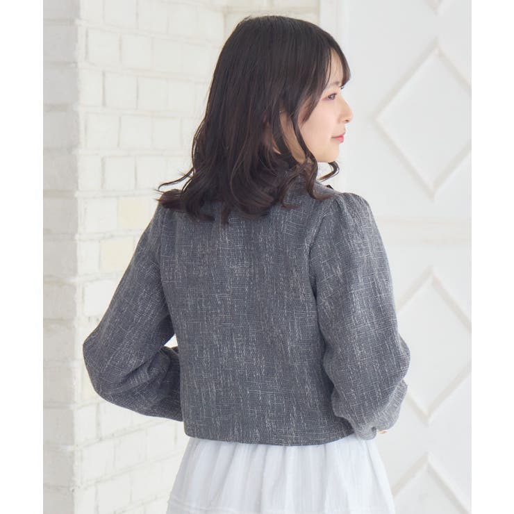 【セットアップ対応】BIGリボンツイードJK | RETRO GIRL | 詳細画像7 