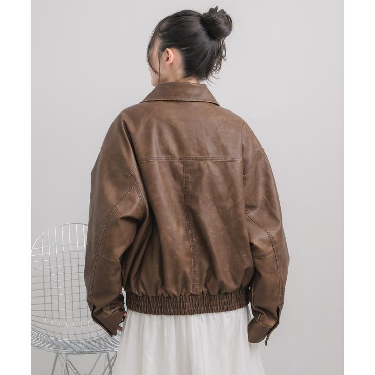 ヴィンテージライクFレザーJK | RETRO GIRL | 詳細画像17 