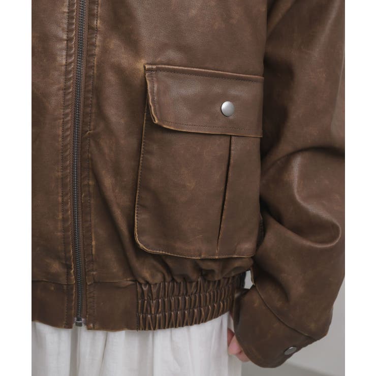 ヴィンテージライクFレザーJK | RETRO GIRL | 詳細画像20 