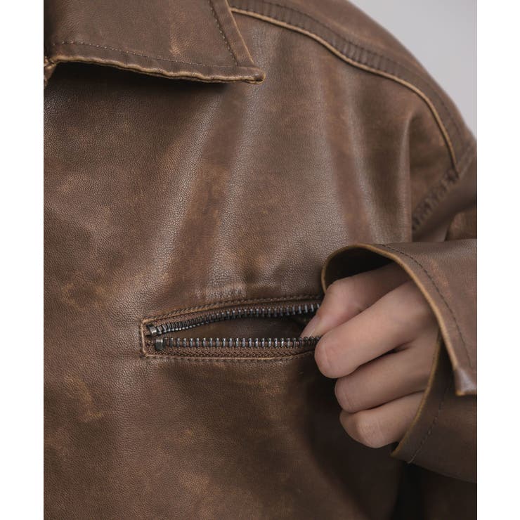 ヴィンテージライクFレザーJK | RETRO GIRL | 詳細画像25 