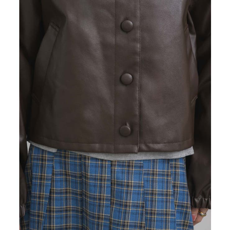 Fレザーショートブルゾン | RETRO GIRL | 詳細画像22 