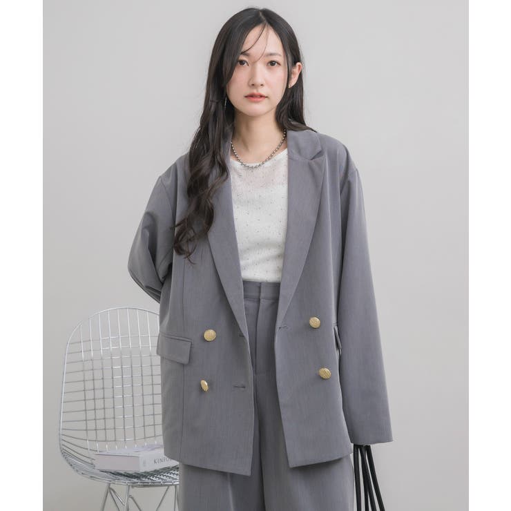 【セットアップ対応】金釦テーラードJK | RETRO GIRL | 詳細画像32 