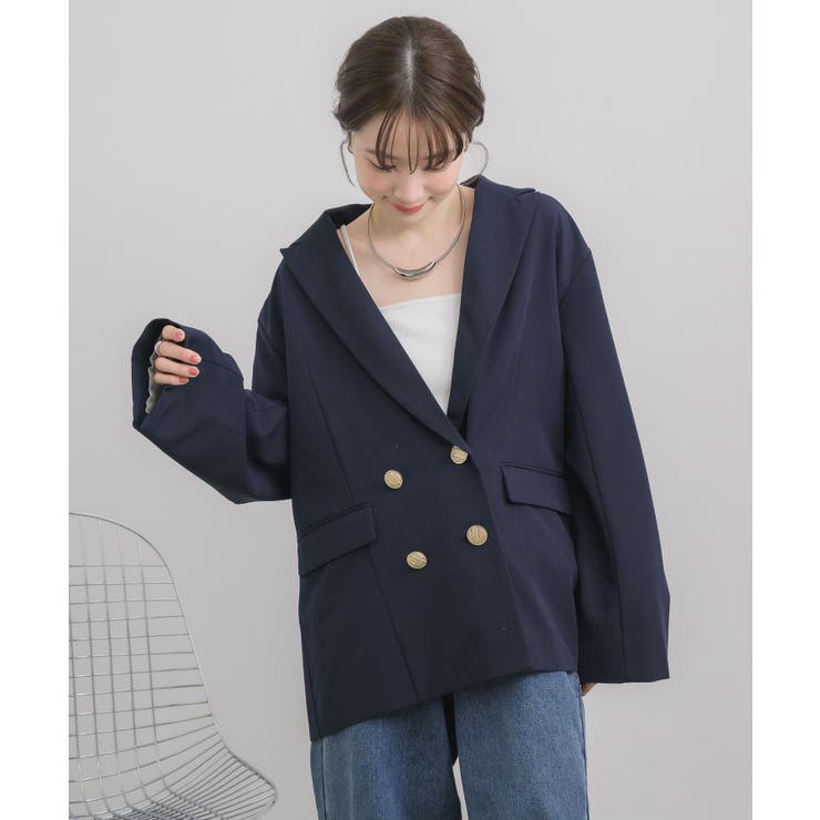 【セットアップ対応】金釦テーラードJK | RETRO GIRL | 詳細画像37 