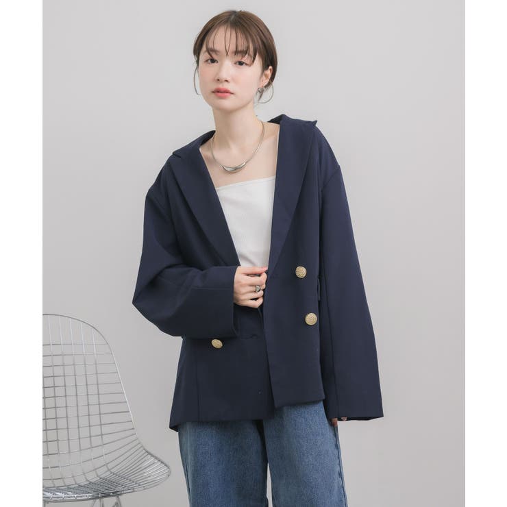 【セットアップ対応】金釦テーラードJK | RETRO GIRL | 詳細画像38 