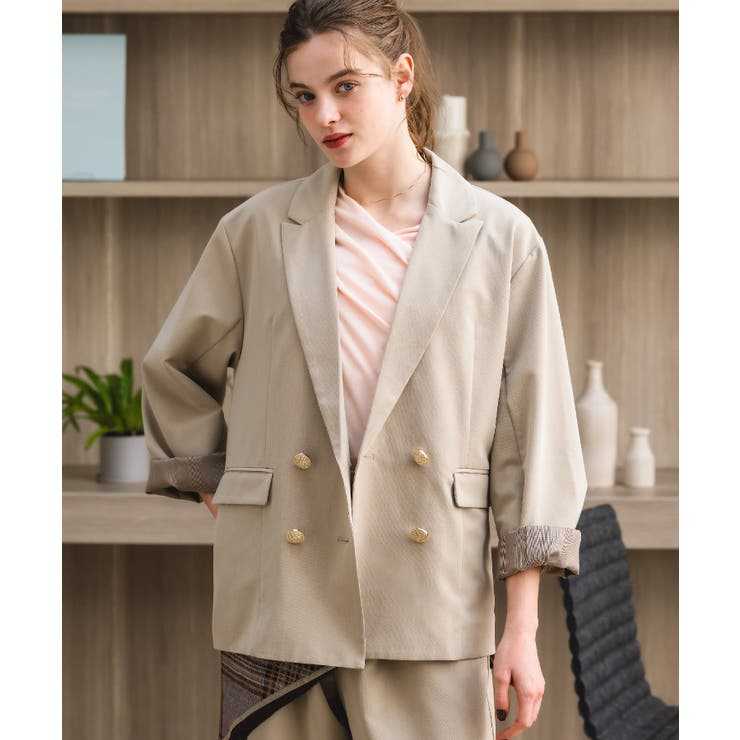 【セットアップ対応】金釦テーラードJK | RETRO GIRL | 詳細画像8 