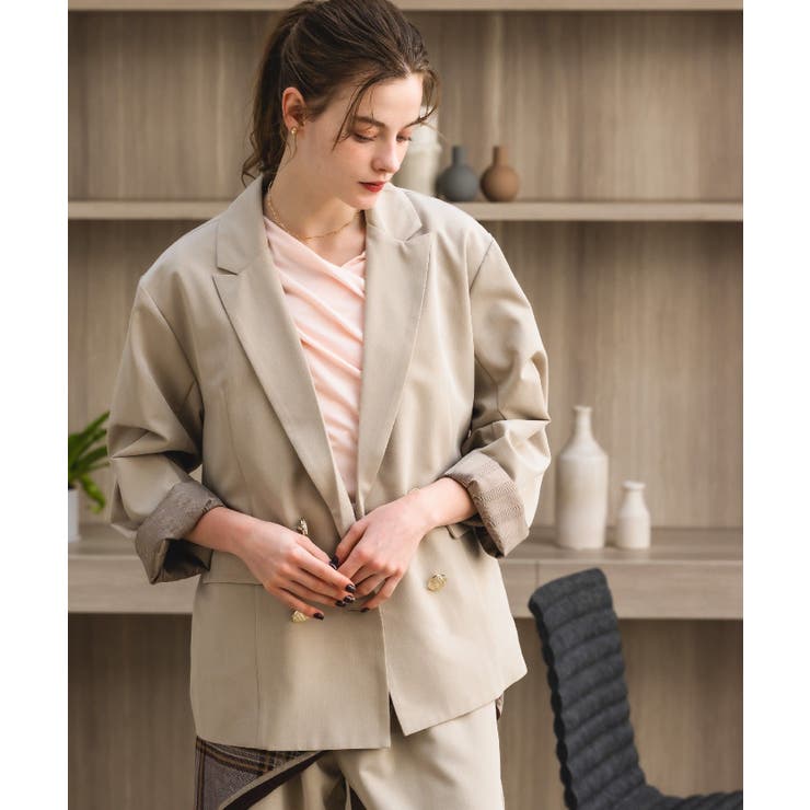 【セットアップ対応】金釦テーラードJK | RETRO GIRL | 詳細画像9 