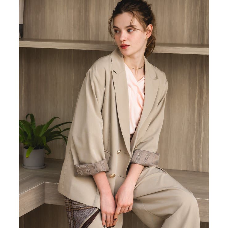 BEG0 | 【セットアップ対応】金釦テーラードJK | RETRO GIRL