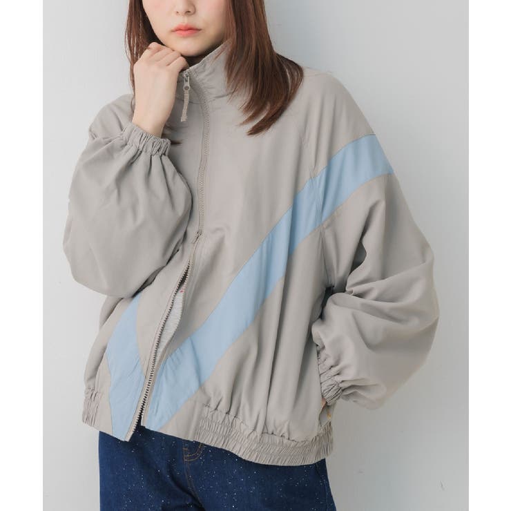 GRY0 | 配色ラインナイロンBZ | RETRO GIRL