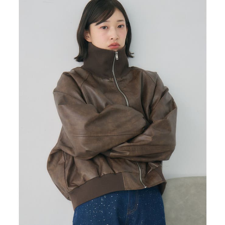 リブカラーレザーBZ | RETRO GIRL | 詳細画像2 