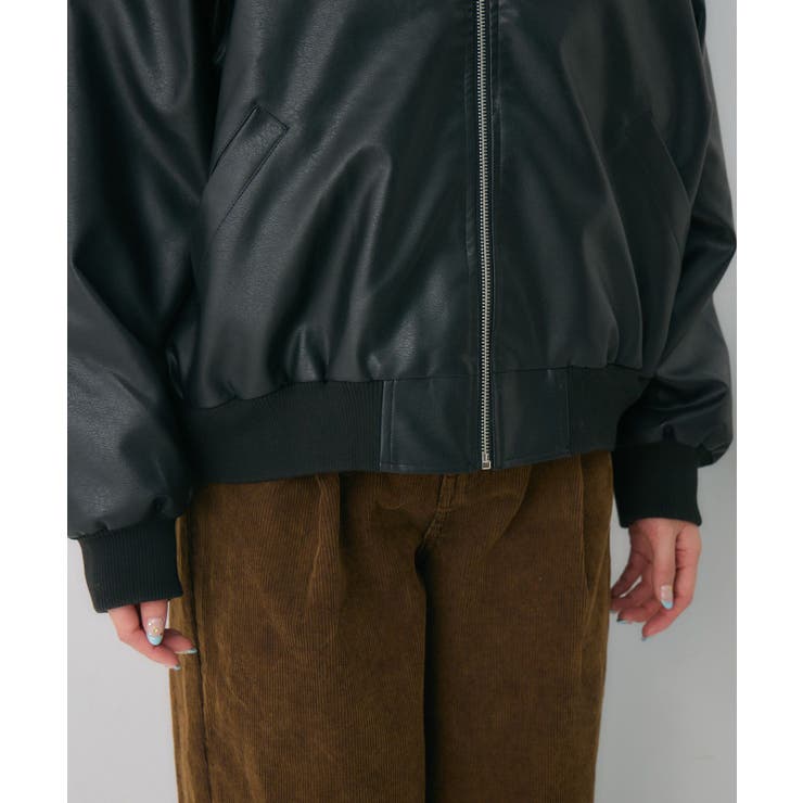 リブカラーレザーBZ[品番：RTGW0009822]｜RETRO GIRL（レトロガール