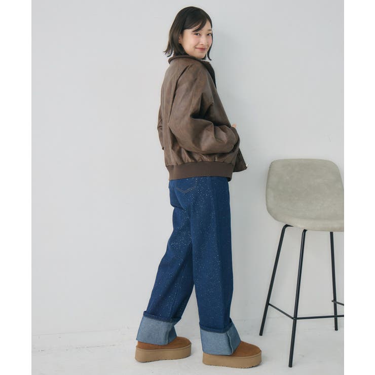 リブカラーレザーBZ | RETRO GIRL | 詳細画像4 