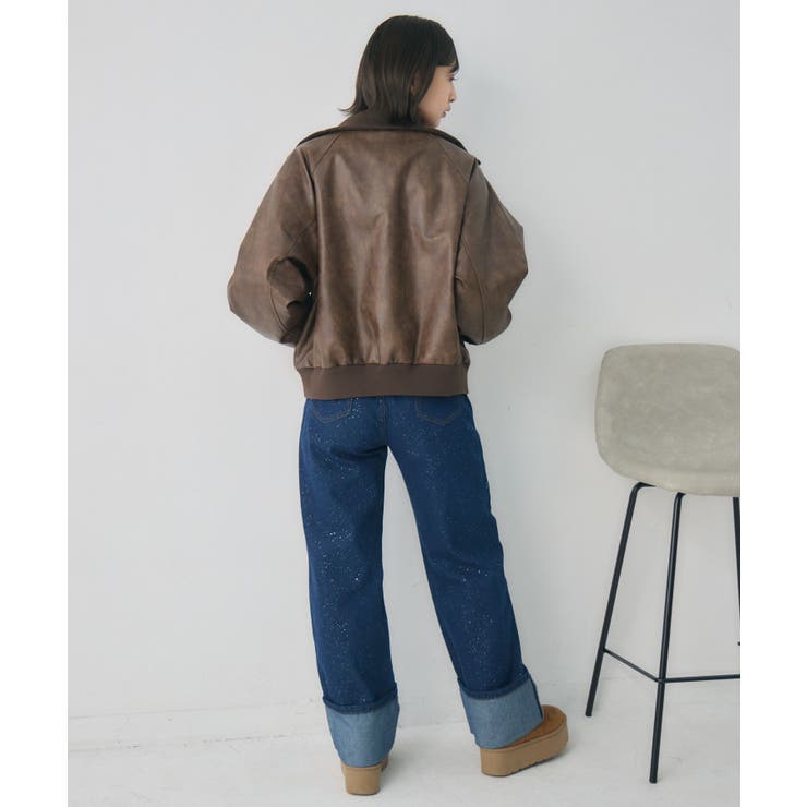 リブカラーレザーBZ | RETRO GIRL | 詳細画像5 