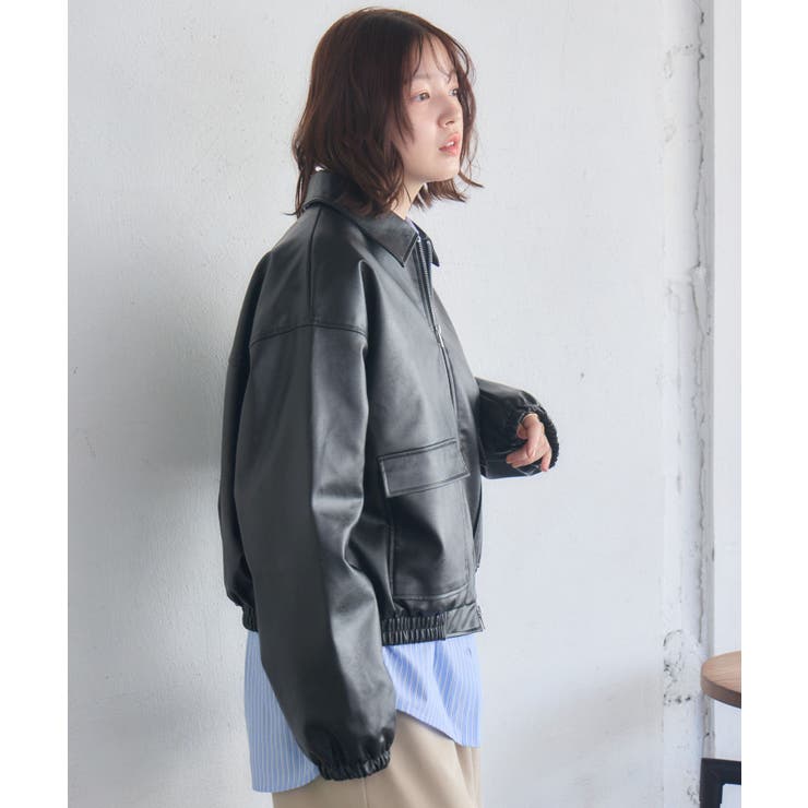 WZIPレザーブルゾン | RETRO GIRL | 詳細画像10 
