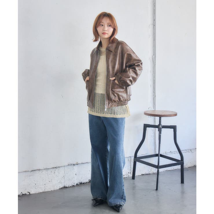 WZIPレザーブルゾン | RETRO GIRL | 詳細画像14 