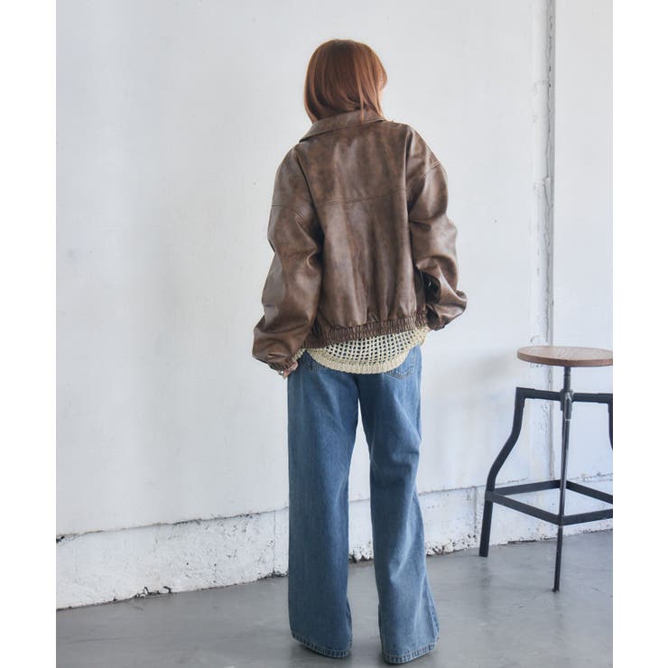 WZIPレザーブルゾン | RETRO GIRL | 詳細画像16 