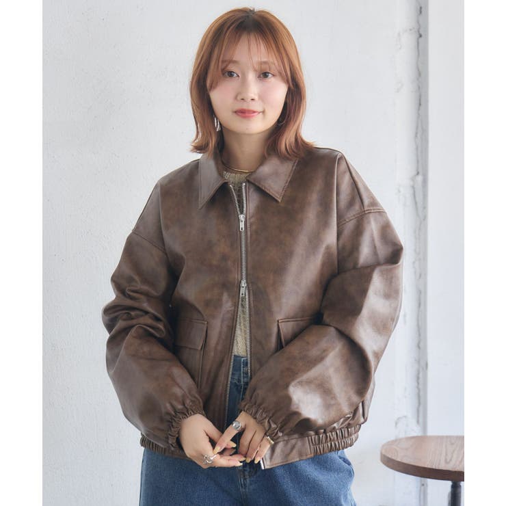 WZIPレザーブルゾン | RETRO GIRL | 詳細画像19 
