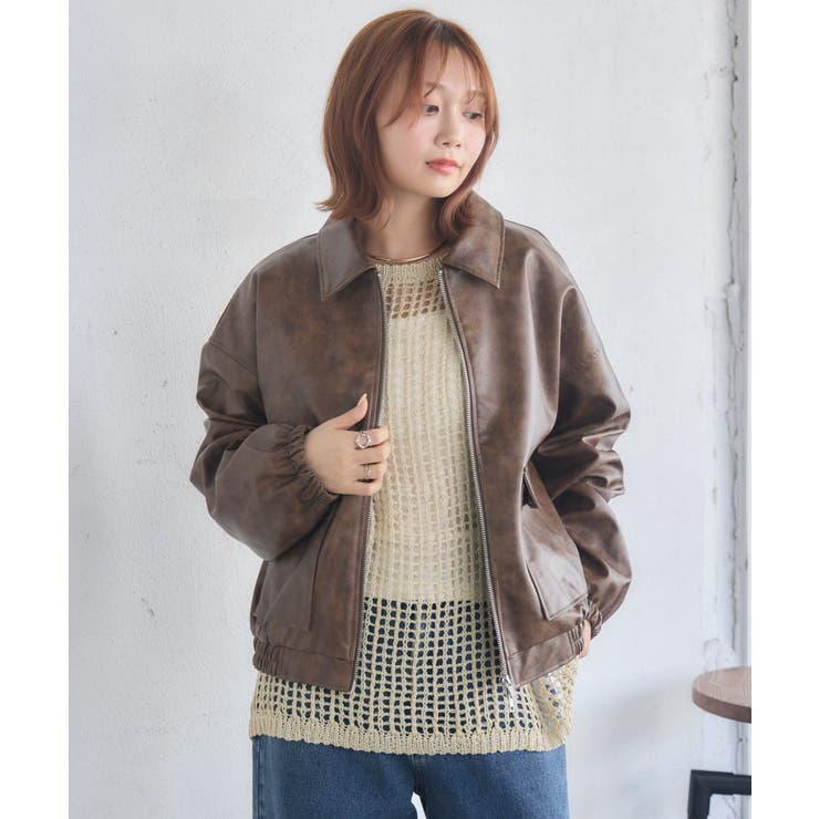 WZIPレザーブルゾン | RETRO GIRL | 詳細画像22 