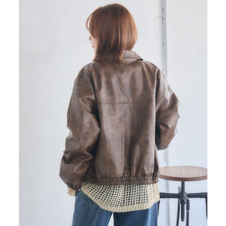 WZIPレザーブルゾン | RETRO GIRL | 詳細画像25 