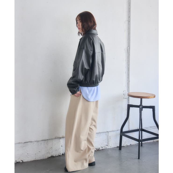 WZIPレザーブルゾン | RETRO GIRL | 詳細画像5 