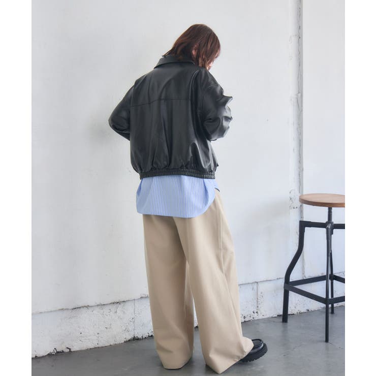 WZIPレザーブルゾン | RETRO GIRL | 詳細画像6 