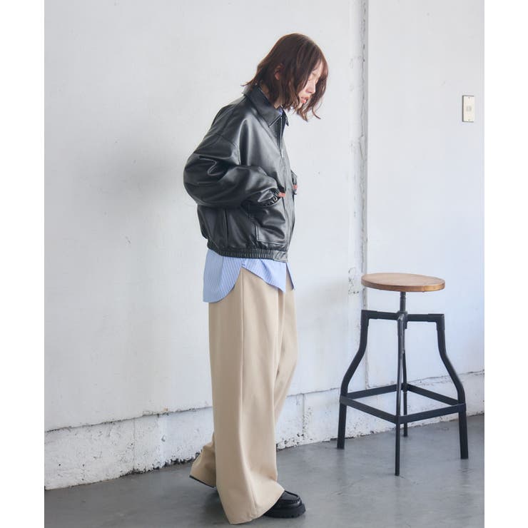 WZIPレザーブルゾン | RETRO GIRL | 詳細画像7 