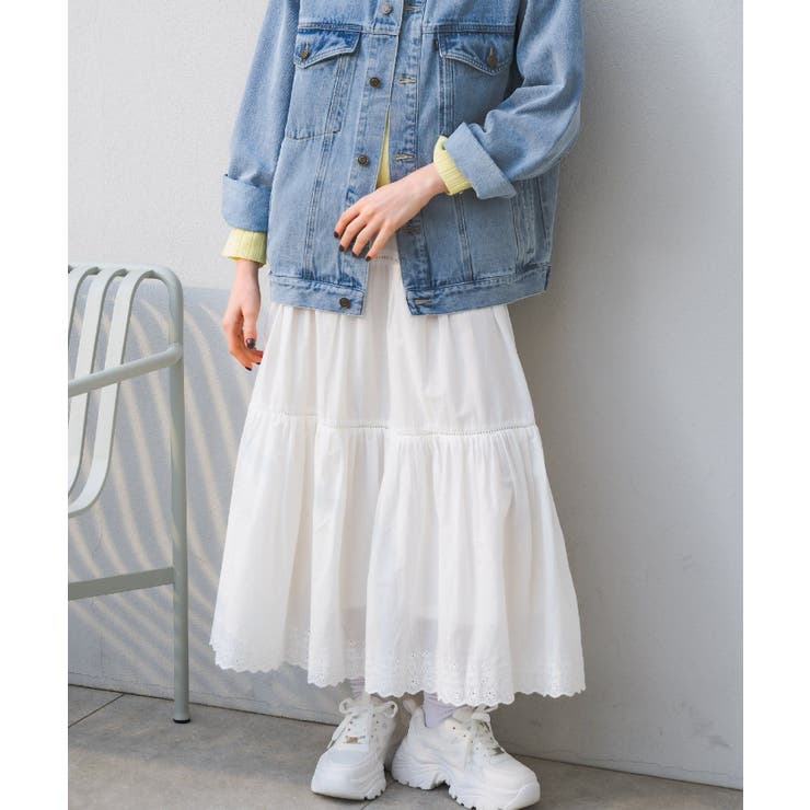 コットンレースフレアSK | RETRO GIRL | 詳細画像10 