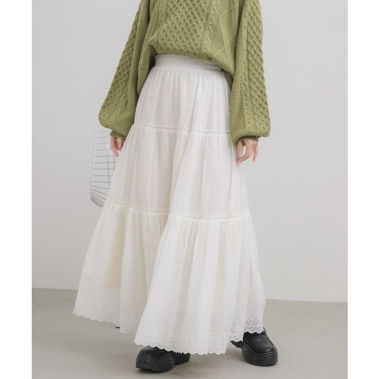コットンレースフレアSK | RETRO GIRL | 詳細画像19 