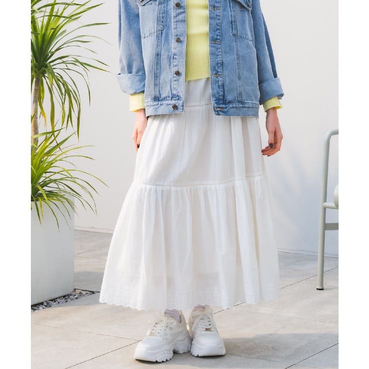 コットンレースフレアSK | RETRO GIRL | 詳細画像3 