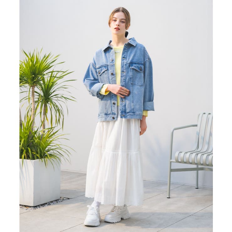 コットンレースフレアSK | RETRO GIRL | 詳細画像4 