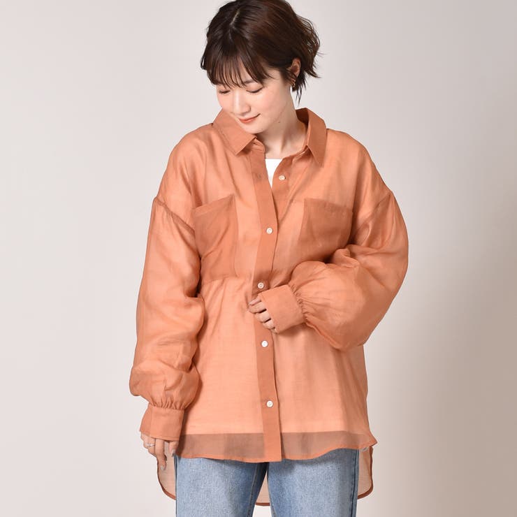 ◇RETRO GIRL◇ シアーBIGシャツ[品番：RTGW0001752]｜RETRO