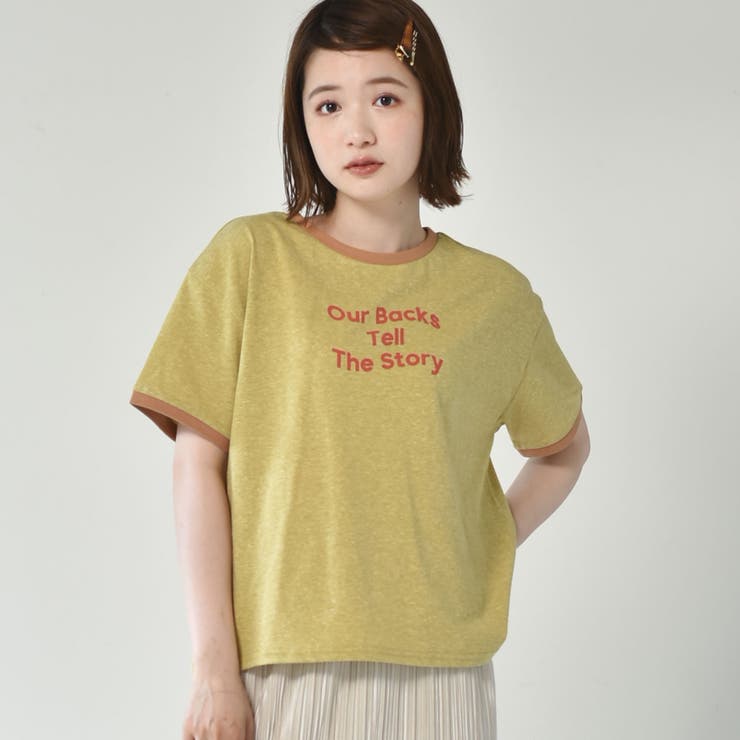 ◎RETRO GIRL◎ スラブリンガーTee[品番：RTGW0004418]｜RETRO GIRL