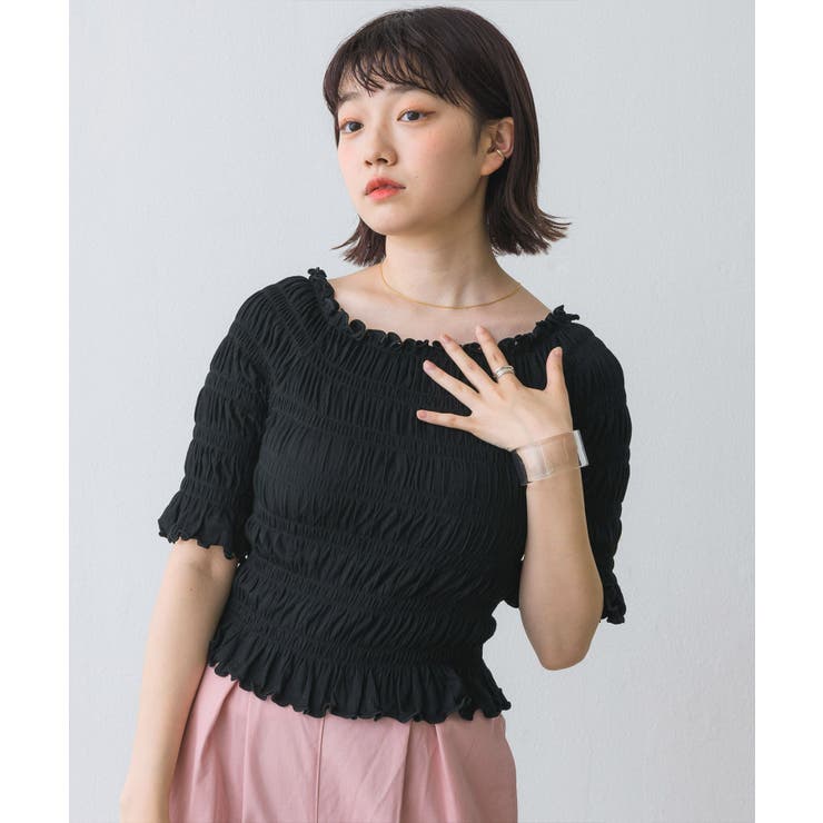 完売商品！大人気！Cottonシャーリングminiトップス ブラック CO4289EW013948_6_l.jpg