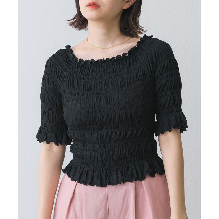シャーリングトップス[品番：RTGW0005624]｜RETRO GIRL（レトロ