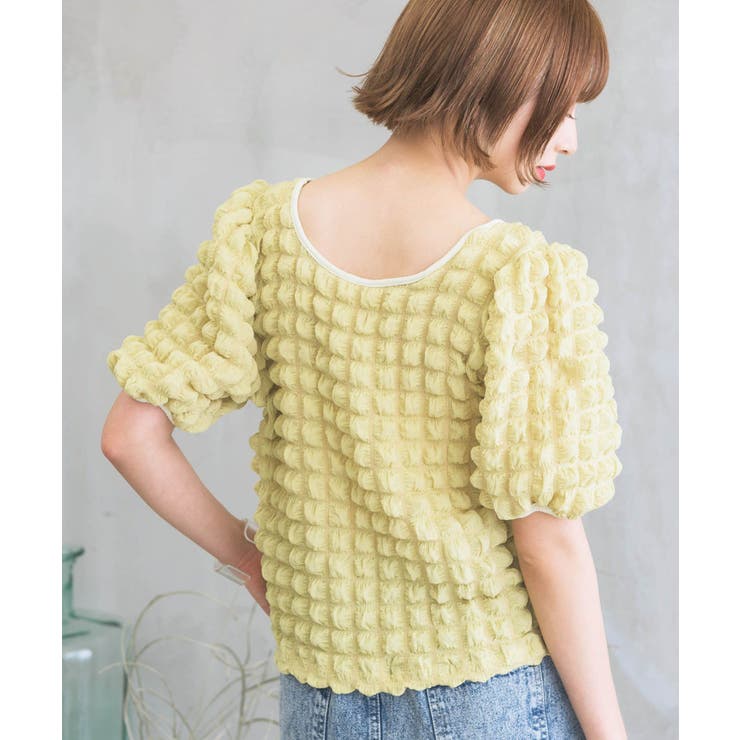 □RETRO GIRL□ ポコポコ2WAYトップス[品番：RTGW0005445