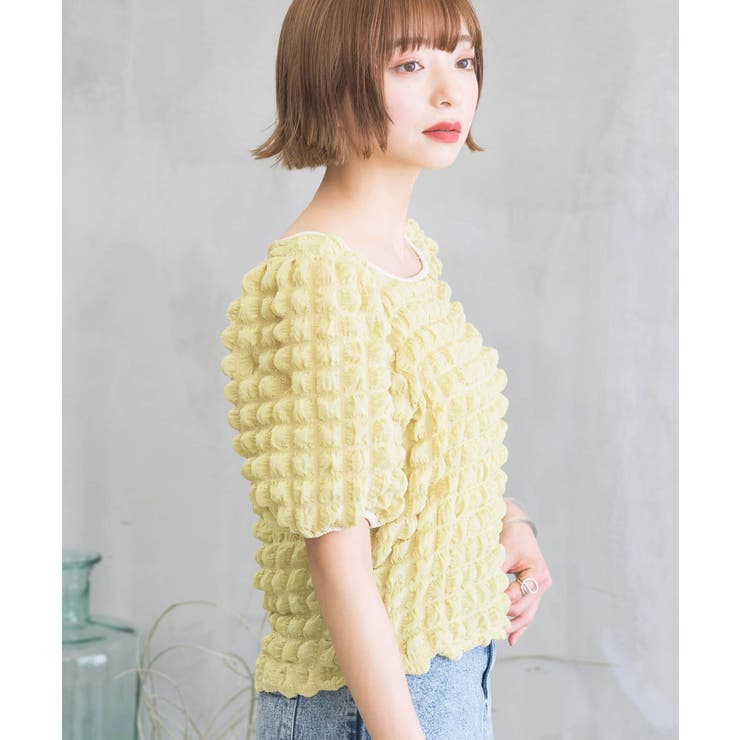 □RETRO GIRL□ ポコポコ2WAYトップス[品番：RTGW0005445