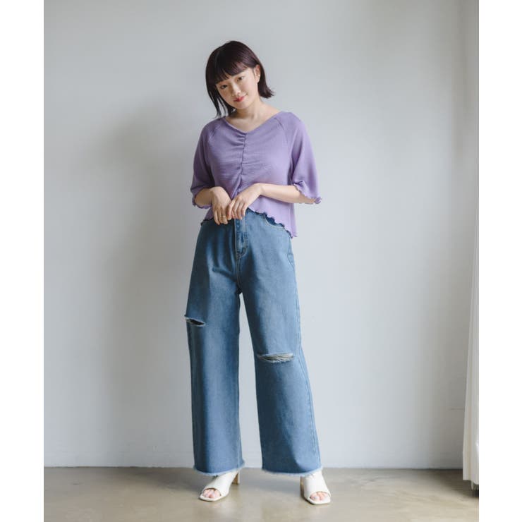 tシャツ Mellow zip Tee レディース mellow Tシャツ | Whim Gazette(ウィム ガゼット)レディース