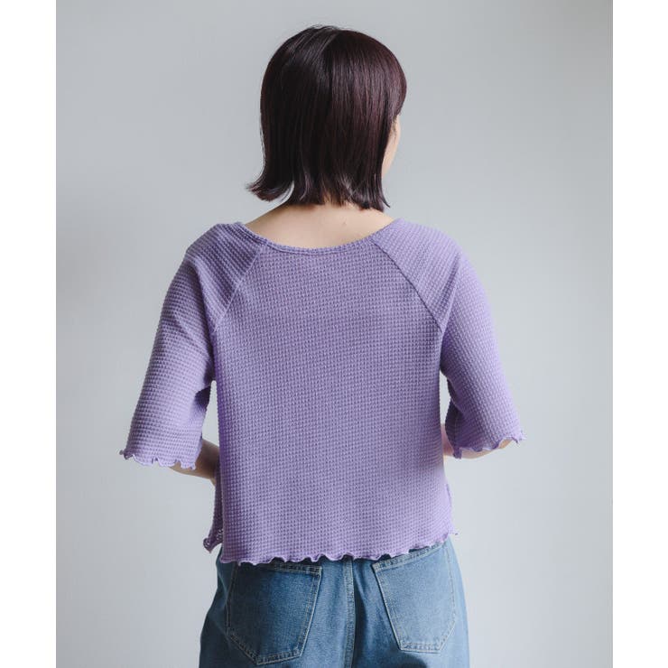 tシャツ Mellow zip Tee レディース シャーリングメロウTee[品番：RTGW0005661]｜RETRO GIRL（レトロ