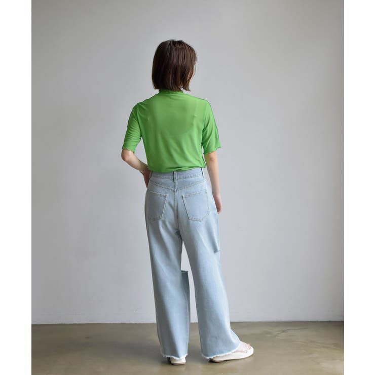 シアーHN5分袖Tee | RETRO GIRL | 詳細画像21 